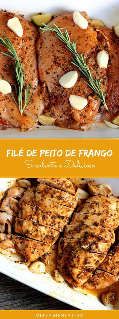 Fil De Peito De Frango Assado Suculento E Delicioso Mel E Pimenta