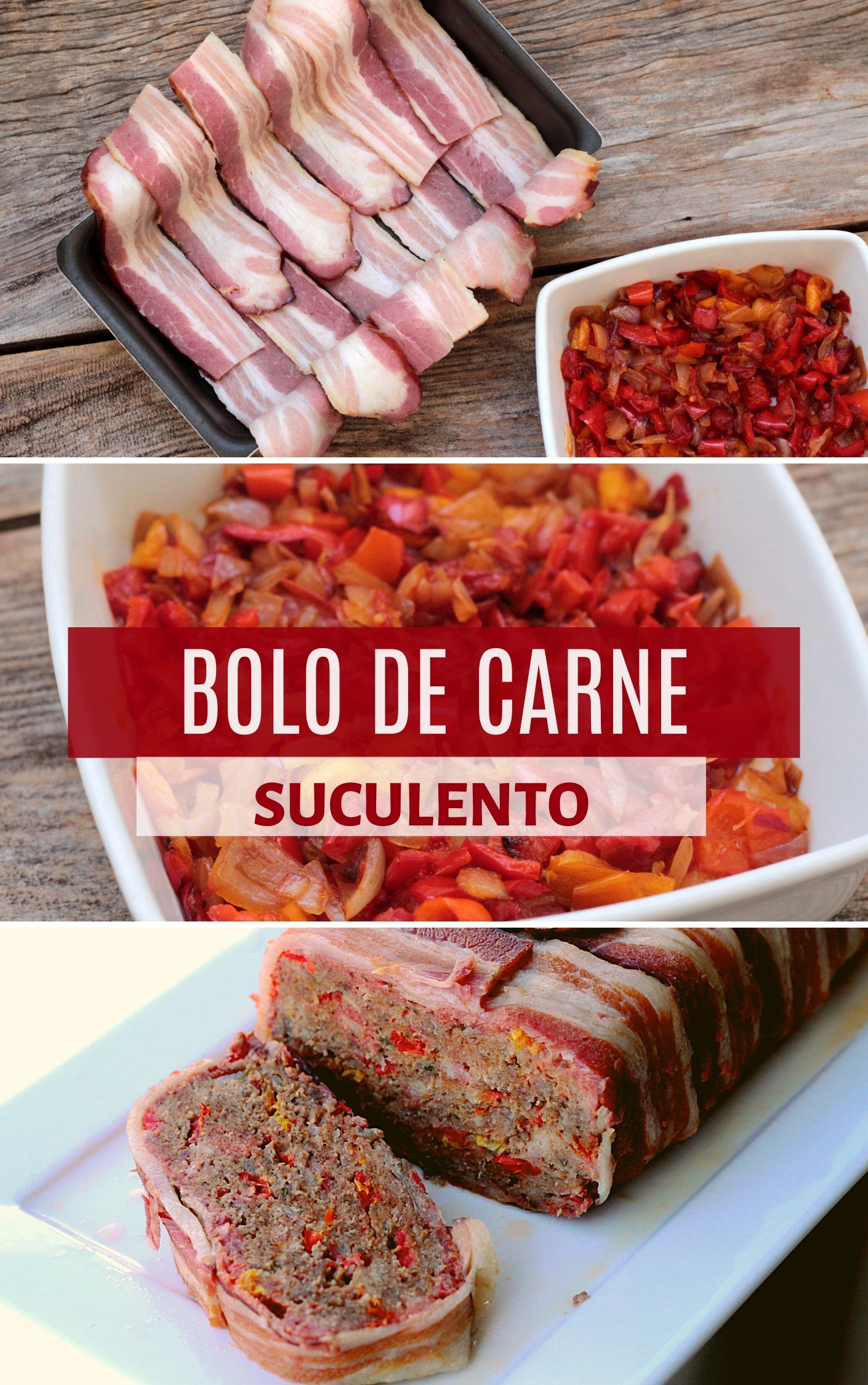 O Bolo De Carne E Bacon Mais Suculento Mel E Pimenta