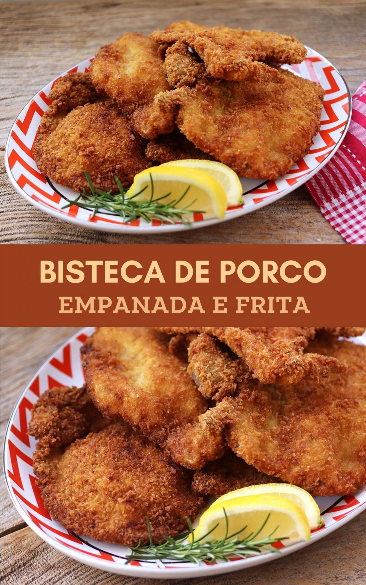 Bisteca de porco empanada frita Fácil e deliciosa Mel e Pimenta