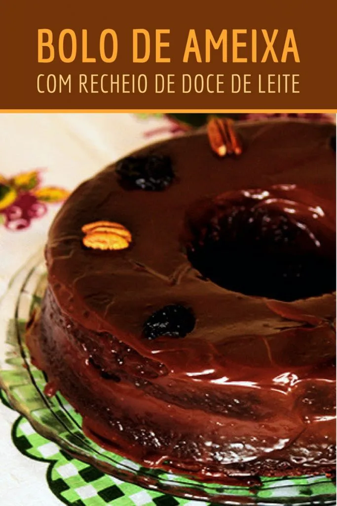 Bolo de ameixa com recheio de doce de leite - Prepare esse delicioso bolo de ameixas recheado com doce de leite, nozes e ameixas. A receita é fácil de fazer, confira no blog.