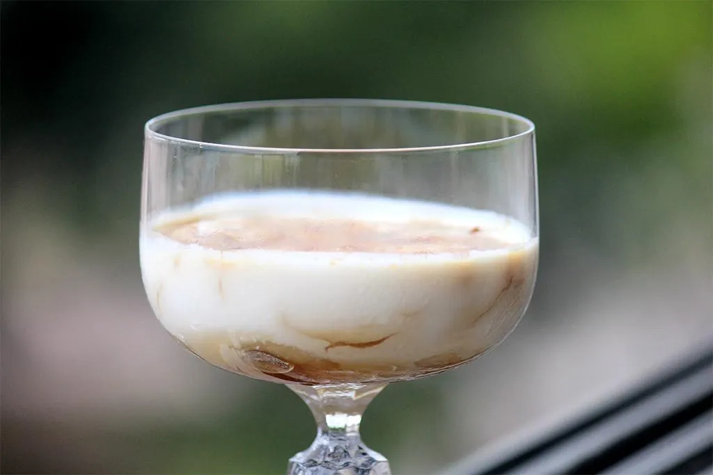 Creme caribenho - Feito com banana e iogurte