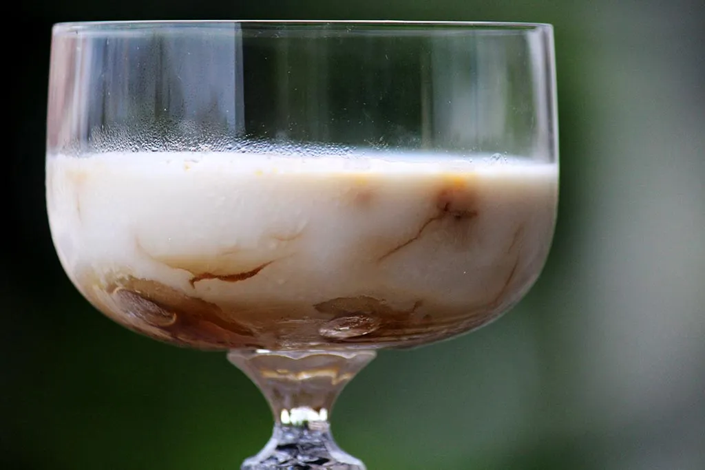 Creme caribenho - Feito com banana e iogurte