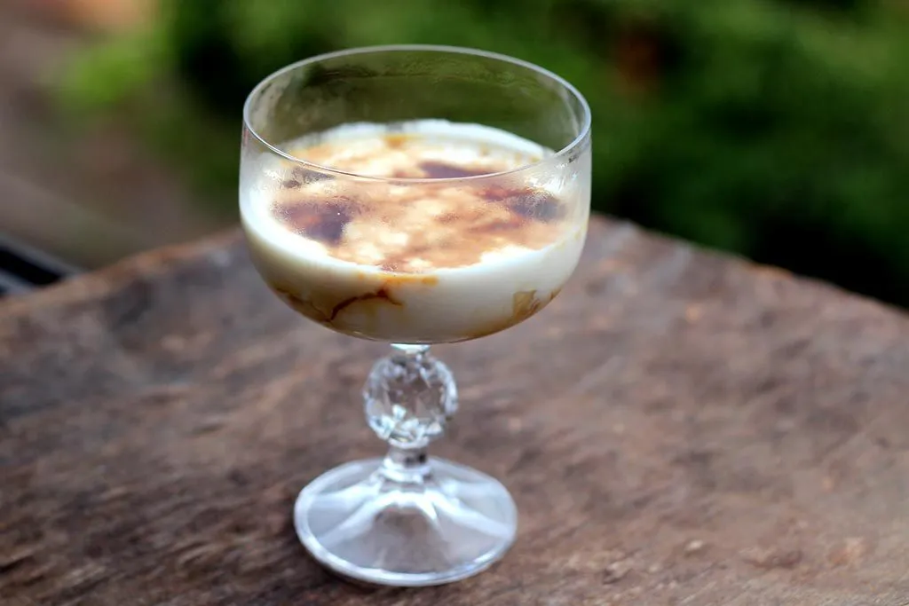 Creme caribenho - Feito com banana e iogurte