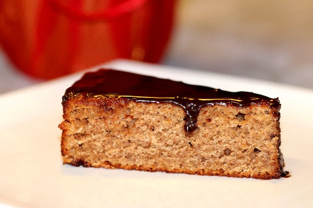 Bolo de biscoito com banana