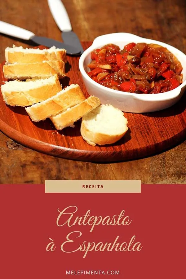 Entrada de pimentão e tomate