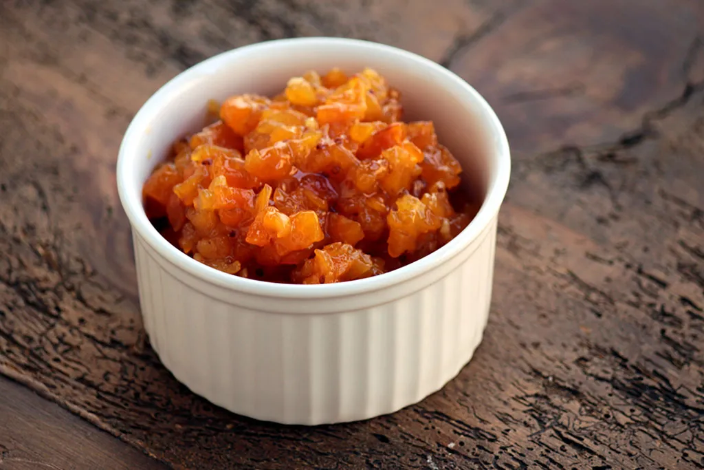 Receita de chutney de damasco