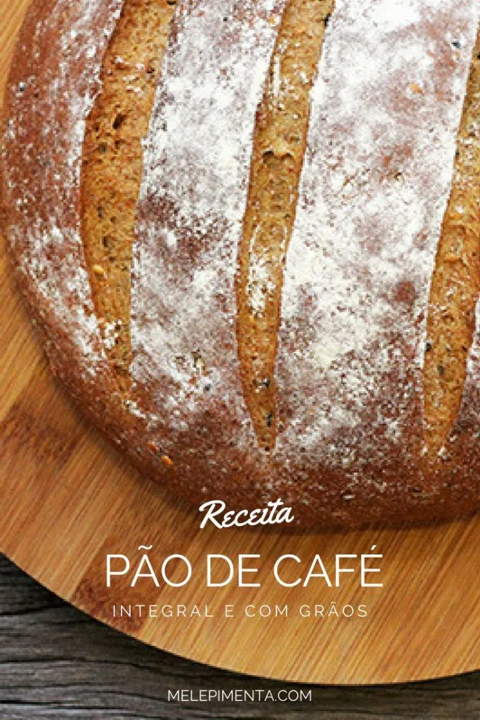 Receita de Pão integral de café e grãos - Prepare em casa esse pão delicioso e saudável. Deixe o aroma de café tomar conta da sua casa.