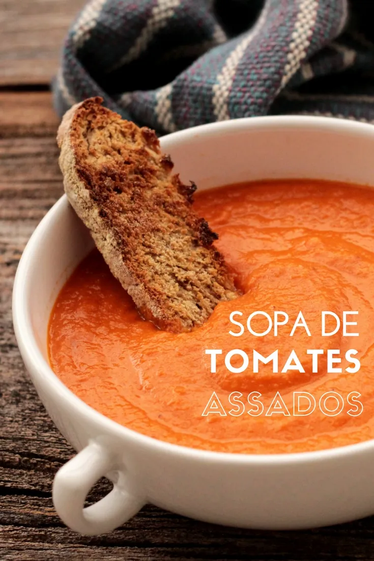 Sopa de tomates assados