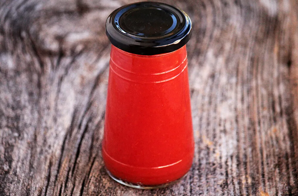 Passata de Tomate e um Ketchup feito com as sementes