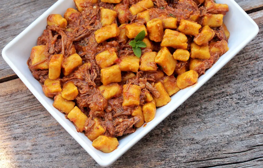 Nhoque de batata-doce com abóbora