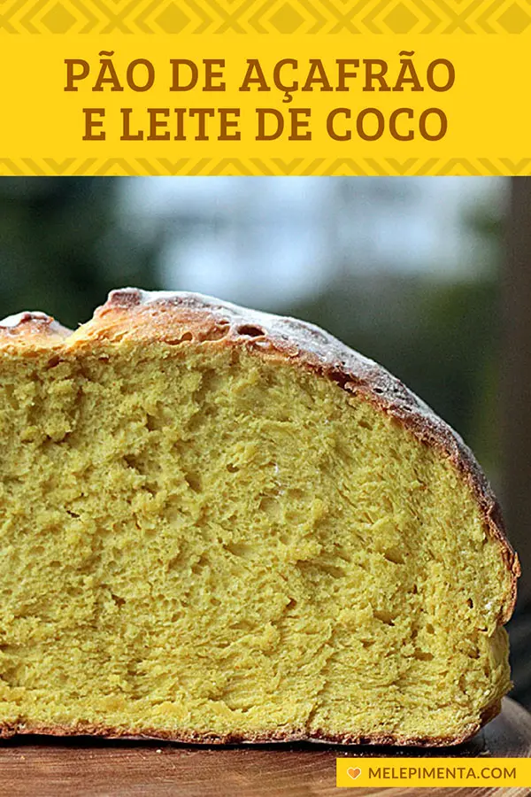 Pão caseiro de leite de coco com açafrão – Confira a receita desse pão caseiro delicioso, de sabor delicado e com cor vibrante. Essa receita mistura açafrão e leite de coco tem sabor delicado, é fácil de fazer e muito saborosa. Prepare esse pão para o seu café da manhã, para o lanche e ele também vai bem pra acompanhar uma tábua de frios. Faça esse pão em casa.