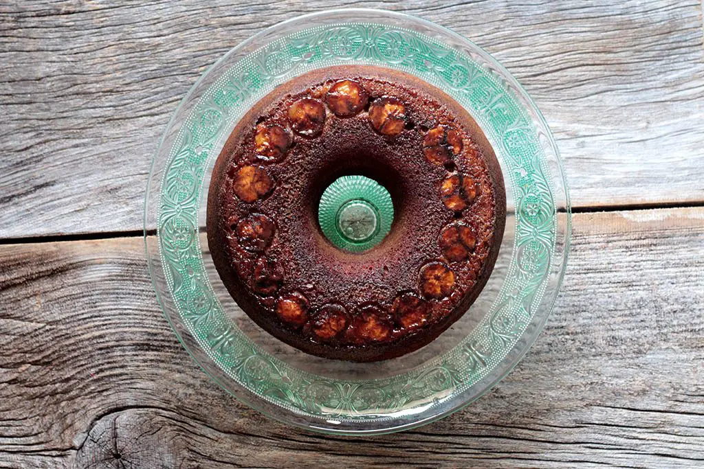 Bolo de banana com farinha integral e aveia