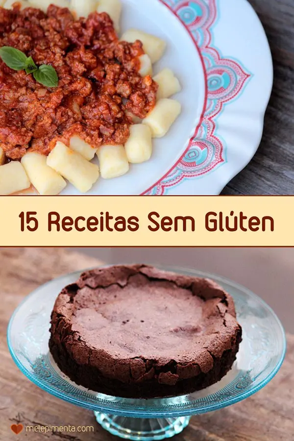 15 receitas sem glúten e deliciosas - uma seleção de receitas feitas com polvilho, farinha de arroz, aveia e outros ingredientes que servem como opção para celíacos e quem quer reduzir o consumo de glúten. Confira as receitas!