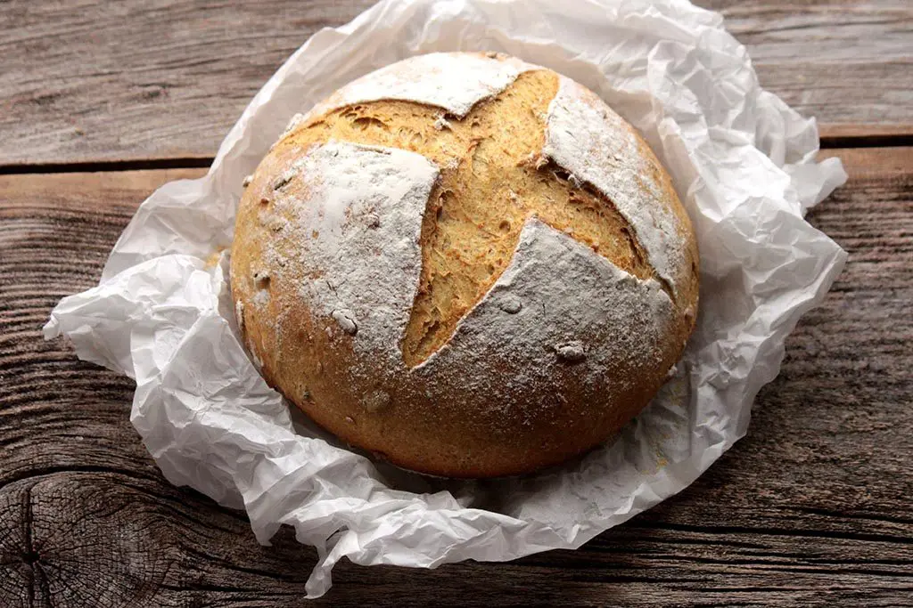 Pão integral de abóbora com sementes