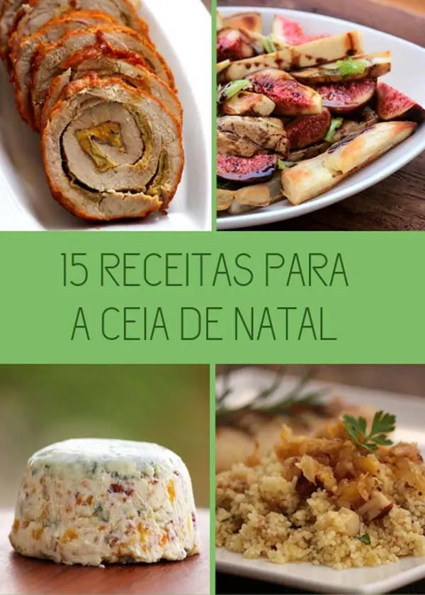 receitas salgadas para a Ceia de Natal