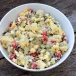 Salada de batatas com maionese festiva