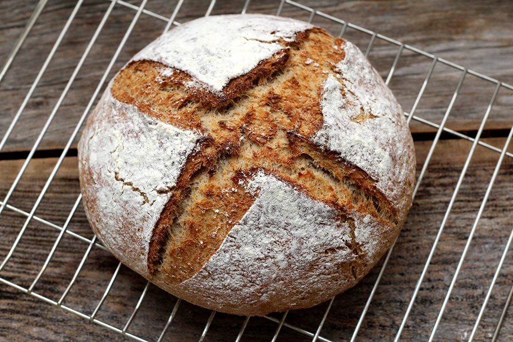 Receita de pão integral de cerveja e mel