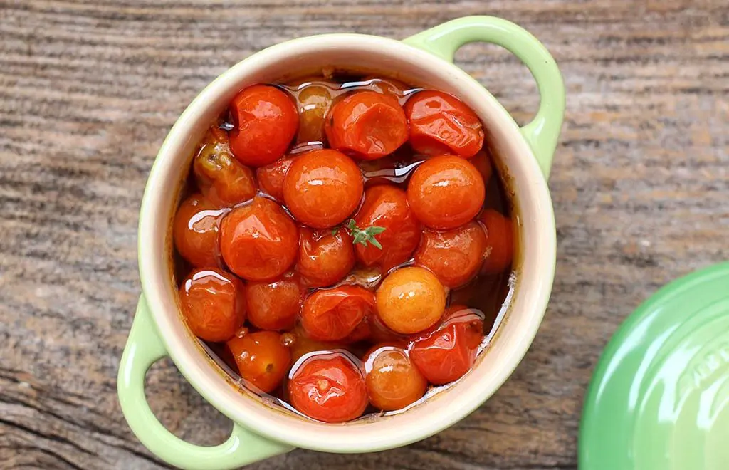 Tomate cereja confit – Aprenda a fazer