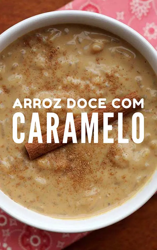 Arroz doce com caramelo