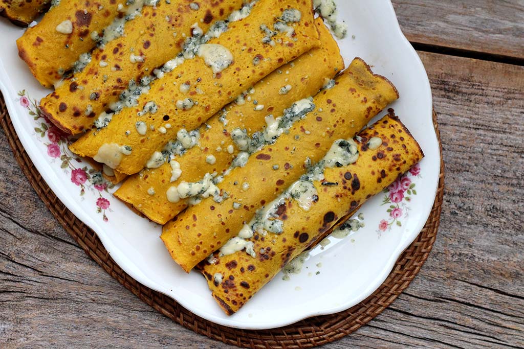 Massa de panqueca com abóbora
