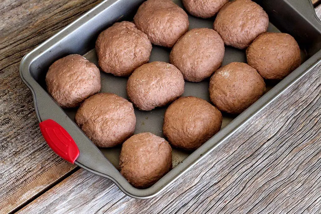 Pãezinhos integrais de cacau
