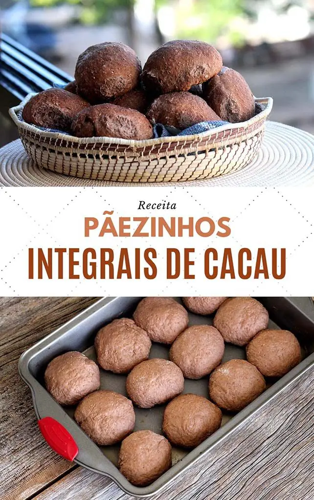 Receita de pão de cacau integral - de cacau deliciosos