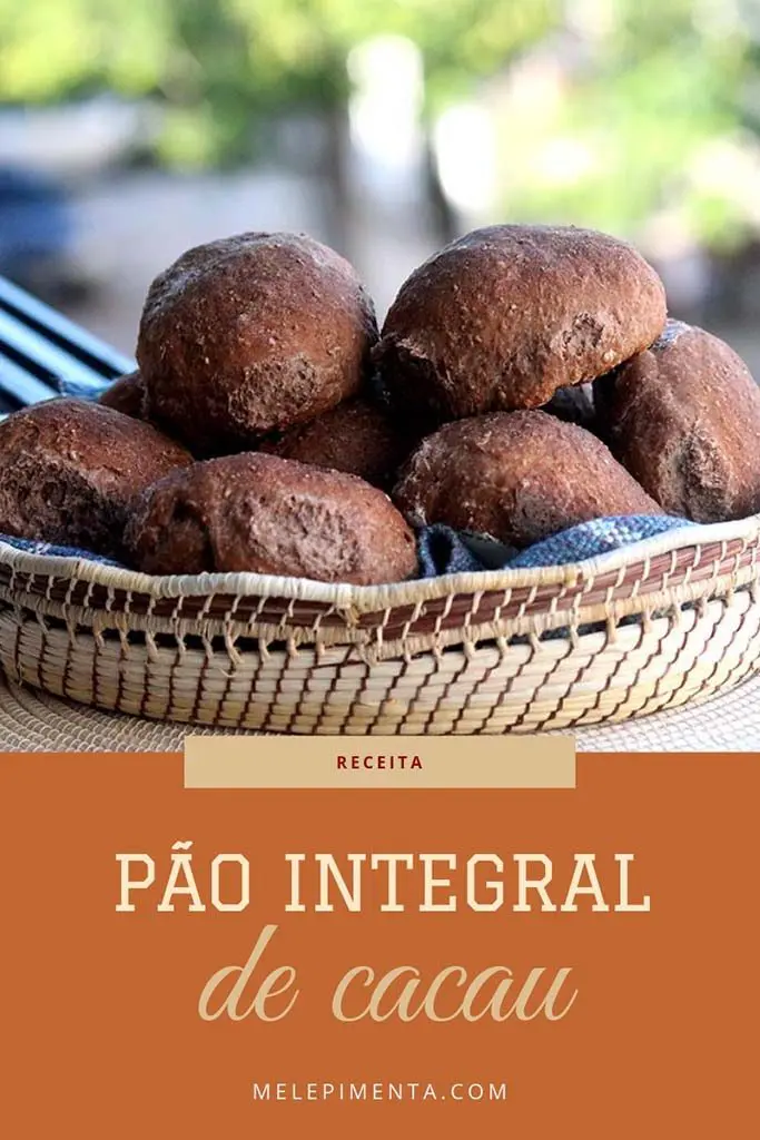 Receita de pão de cacau integral - de cacau deliciosos