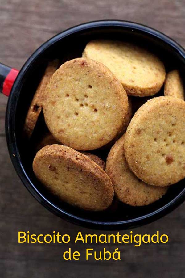 cookies de farinha de milho 