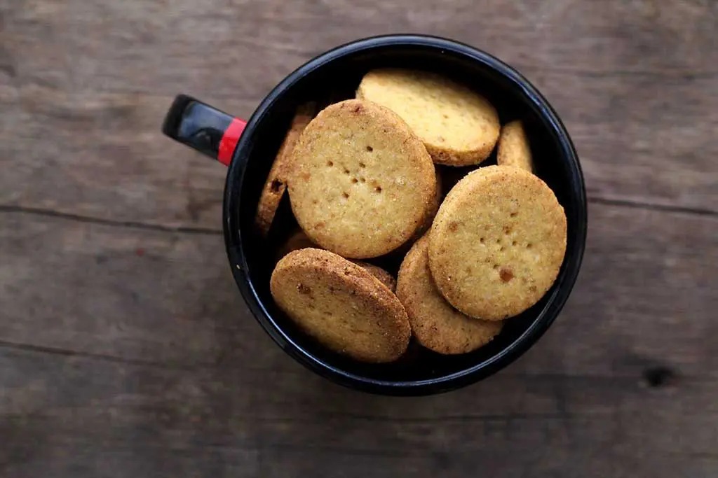 Biscoitos amanteigados de fubá