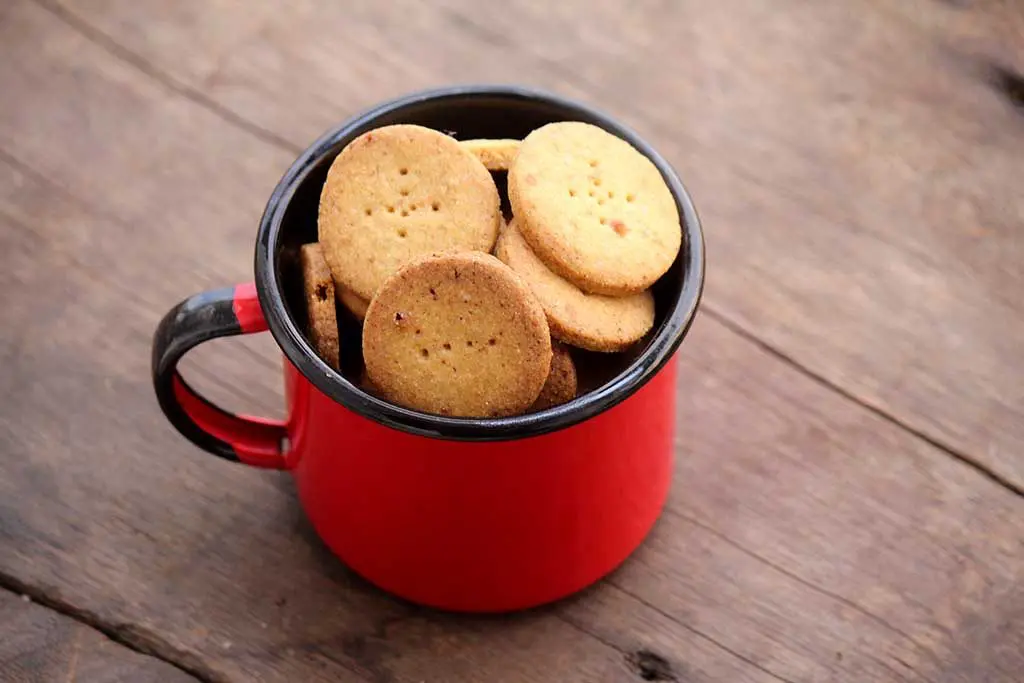 Biscoitos amanteigados de fubá