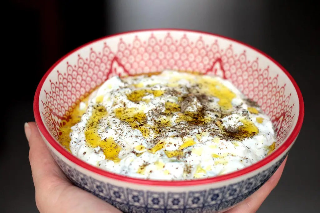 Pasta de iogurte com pepino - Tzatziki