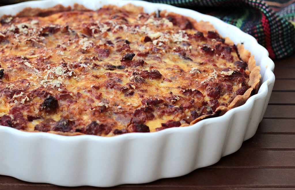 Quiche de linguiça com pinhão – Surpreenda-se