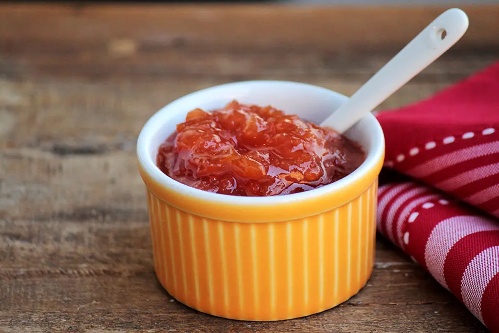 Geleia de pera com laranja e gengibre