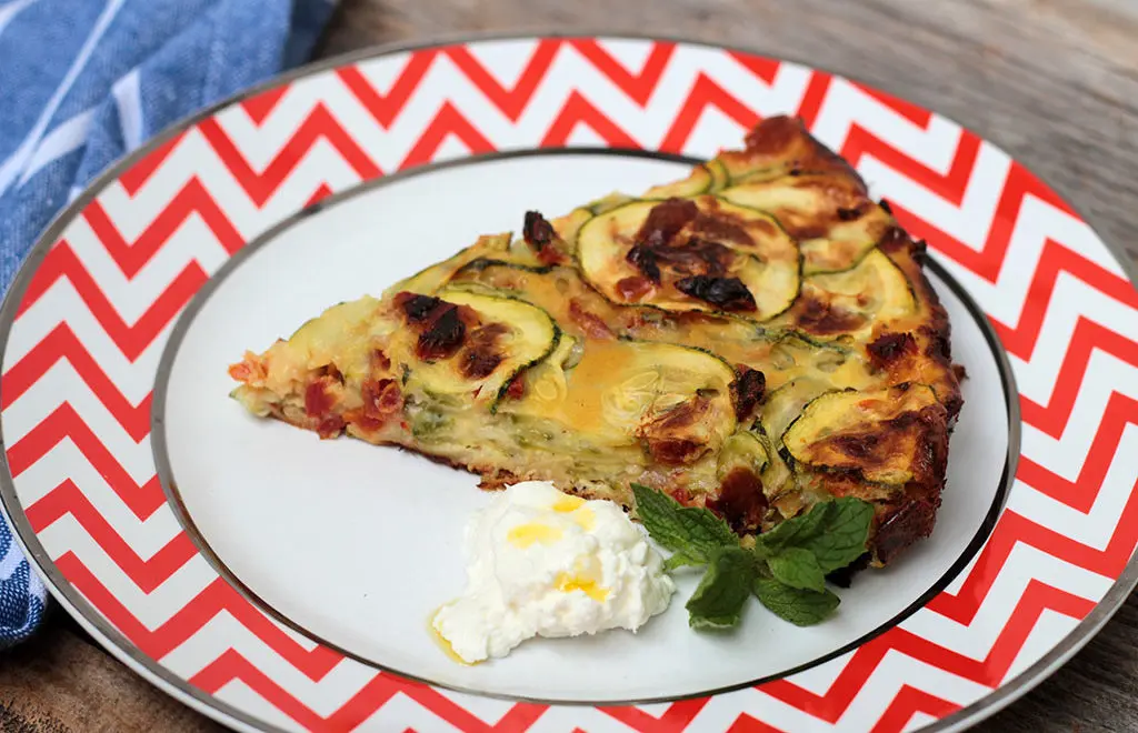 Torta de abobrinha e tomates secos – A torta invisível