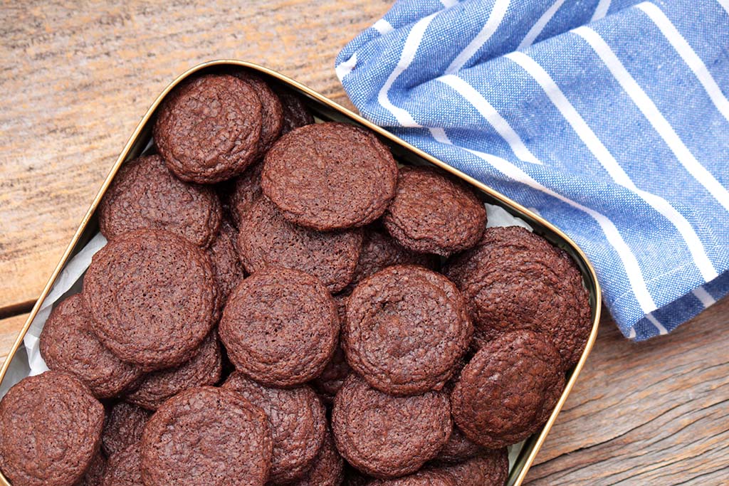 Cookies de chocolate crocantes | Sem glúten e lactose