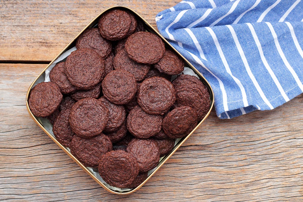 Cookies de chocolate crocantes | Sem glúten e lactose