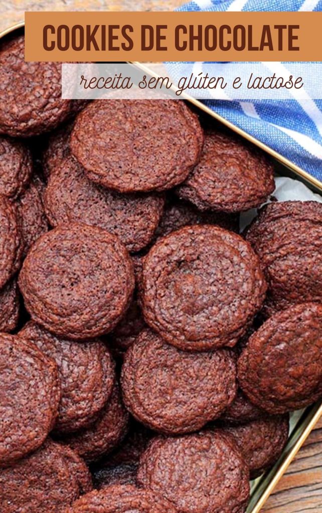 Cookies chocolate sem lactose gluten