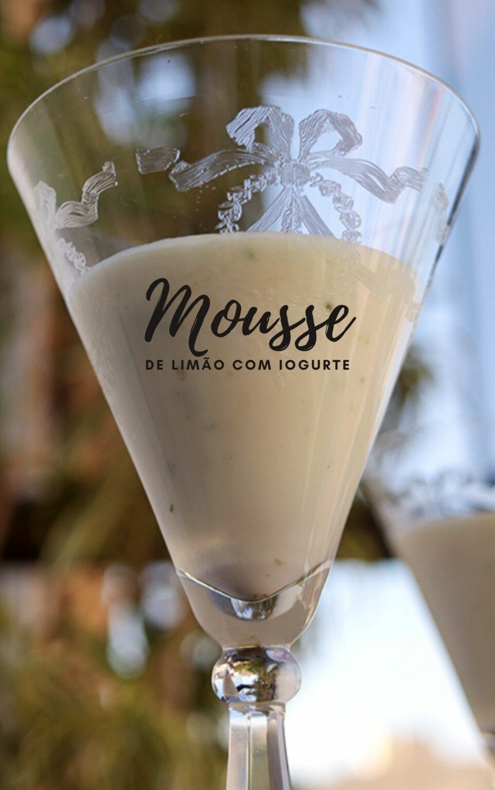 Mousse de limão com iogurte natural - Mel e Pimenta