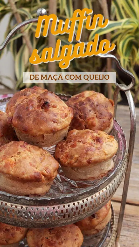 Muffin salgados maca queijo