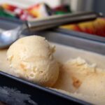 Sorvete caseiro de pêssego com iogurte – Fácil e cremoso
