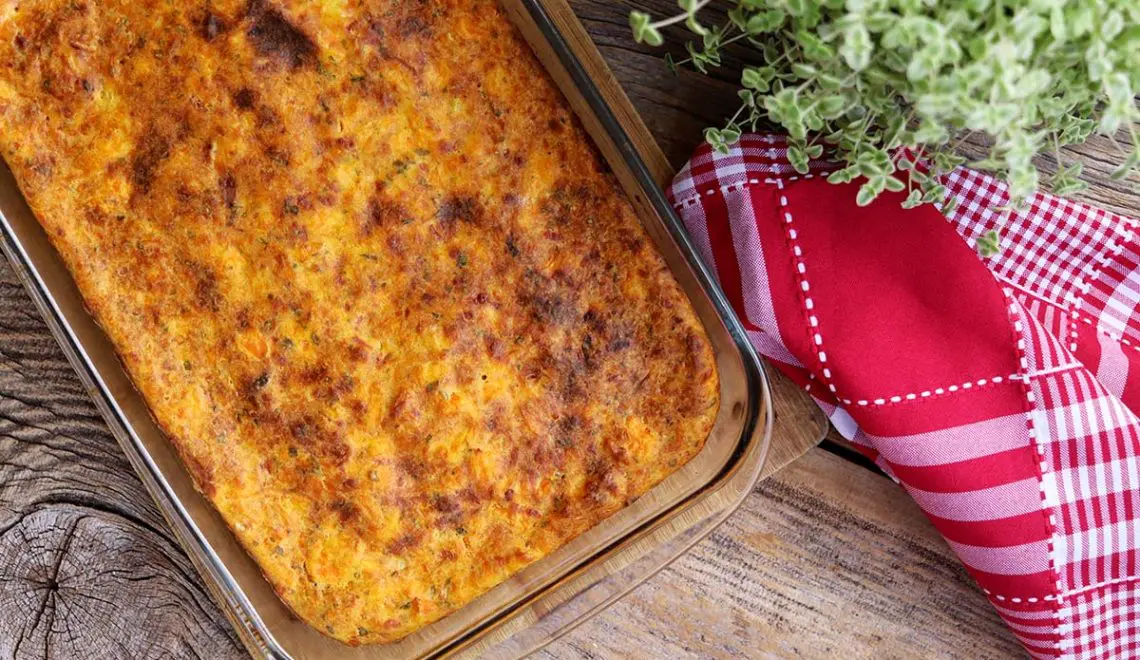 Torta salgada de cenoura – Receita da minha mãe