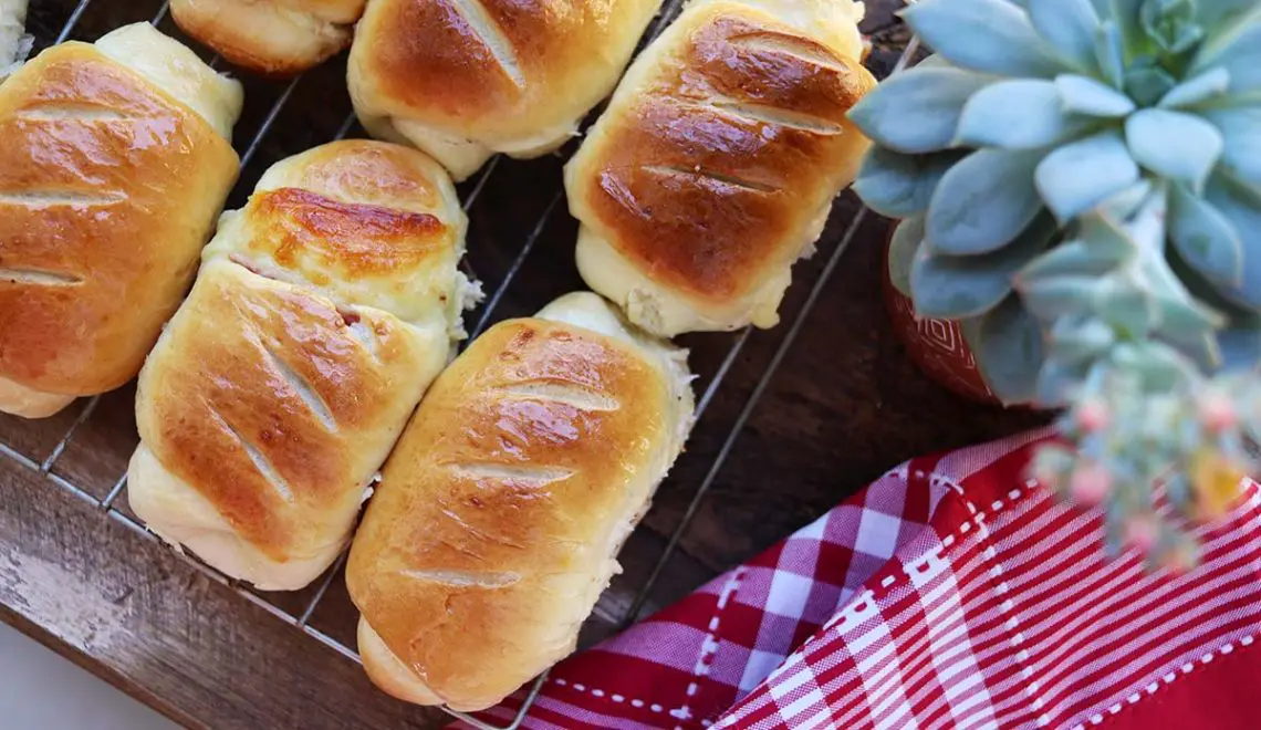 Pãozinho de presunto e queijo – Fofo e delicioso