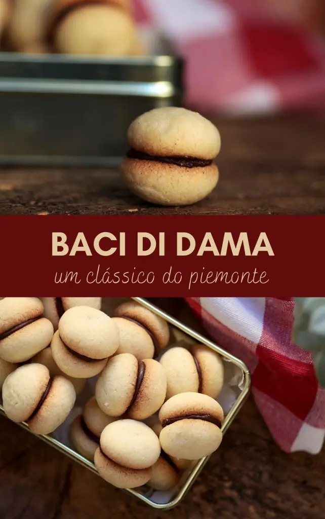 Baci di dama biscoito italiano