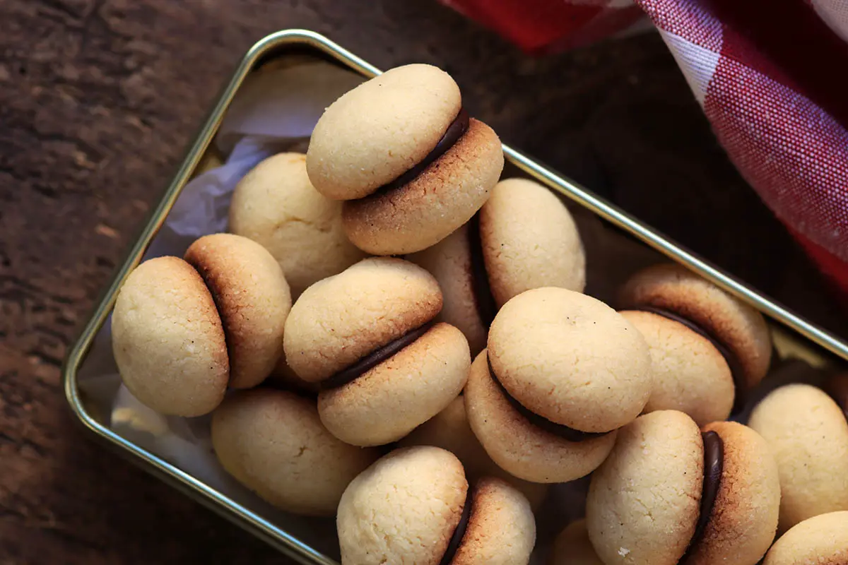 Baci di dama - Um biscoito casadinho Italiano