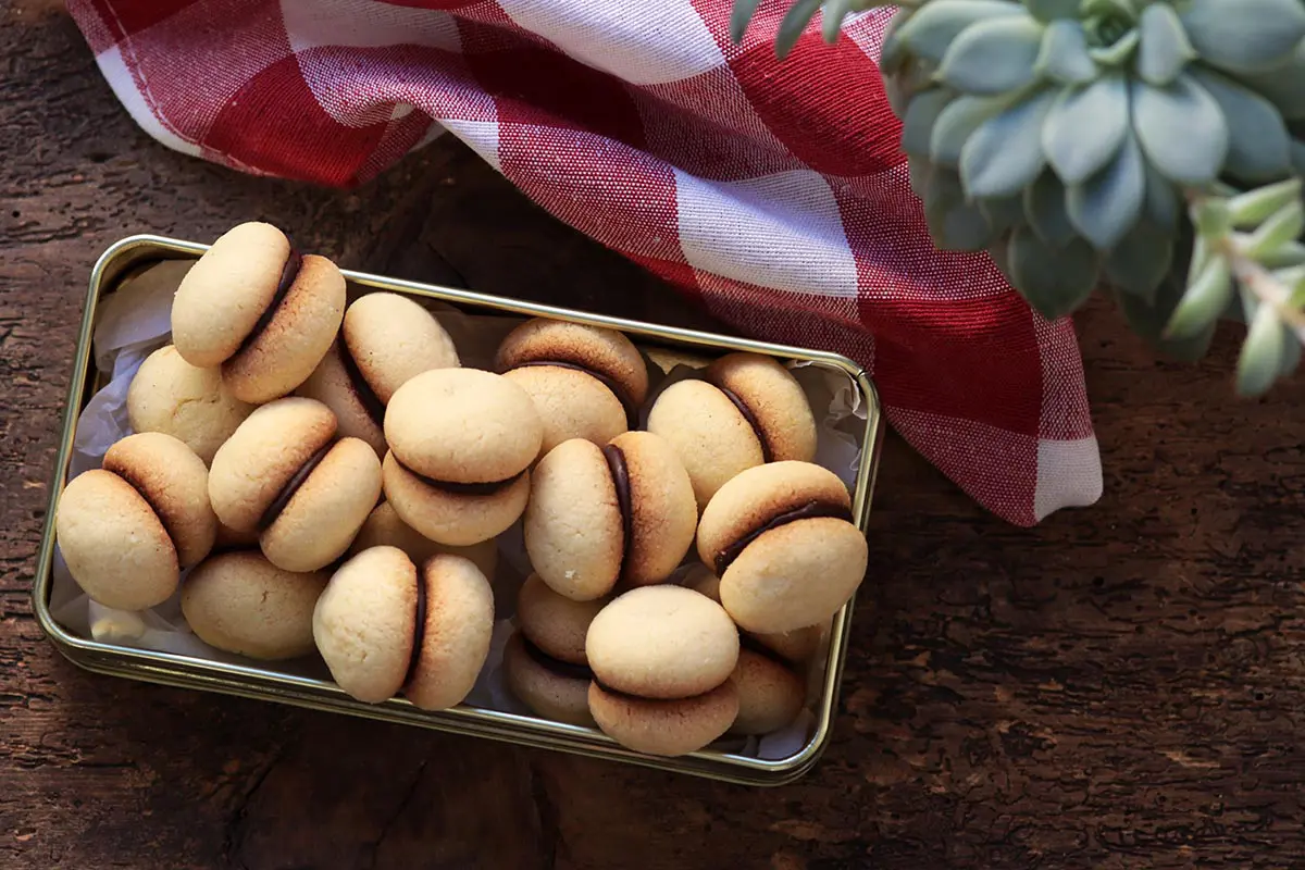 Baci di dama biscoito fino italiano casadinho