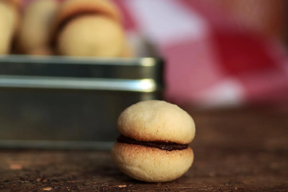 Baci di dama - Um biscoito casadinho Italiano