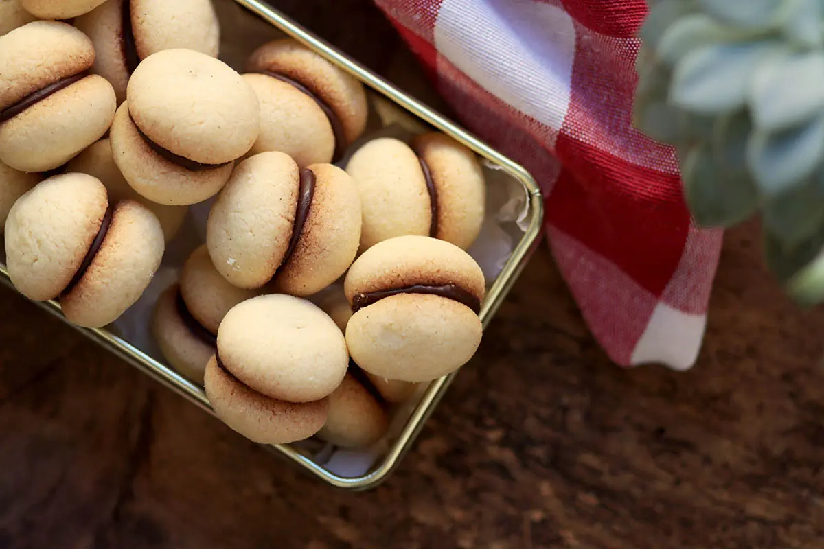 Baci di dama - Um biscoito casadinho Italiano